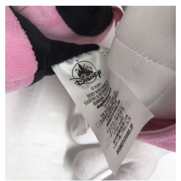 Disney Minnie Mouse 14" Pink Polka Dot Dress and Hair Bow Plush Stuffed Animal - Picture 5 of 6